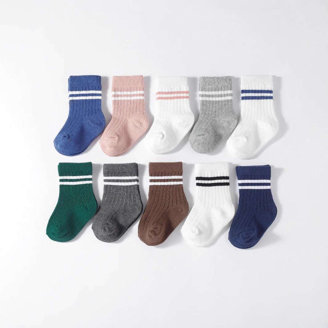 Erynn Cotton Crew Socks - 5 Pairs