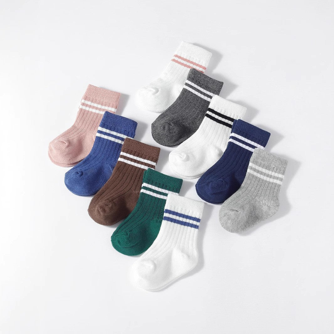 Erynn Cotton Crew Socks - 5 Pairs