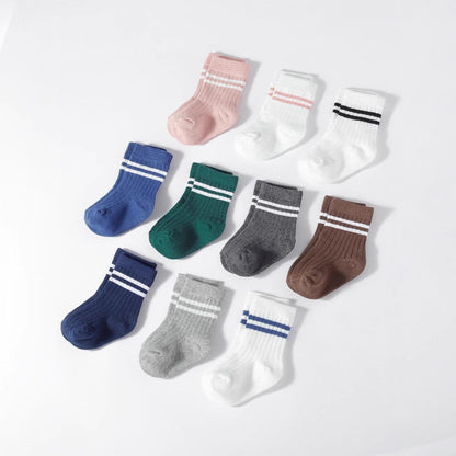 Erynn Cotton Crew Socks - 5 Pairs