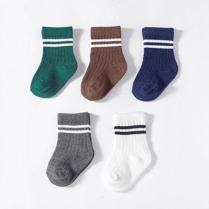 Erynn Cotton Crew Socks - 5 Pairs