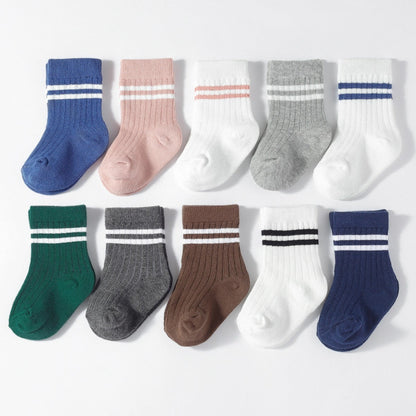 Erynn Cotton Crew Socks - 5 Pairs