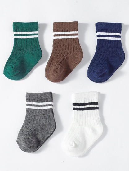 Erynn Cotton Crew Socks - 5 Pairs
