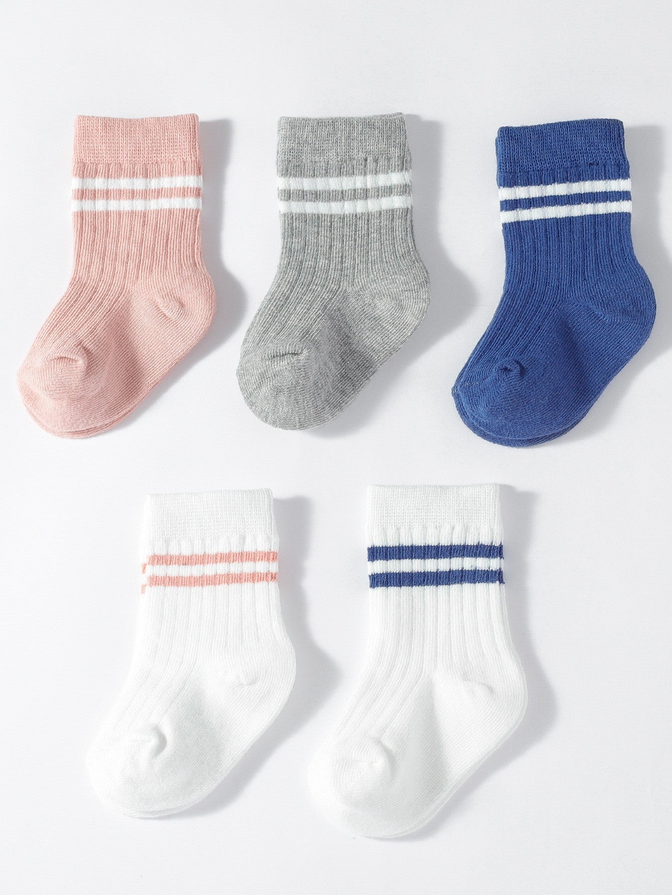Erynn Cotton Crew Socks - 5 Pairs
