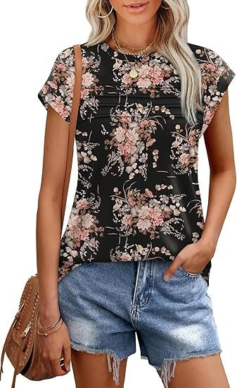 Liora Floral Print Tee