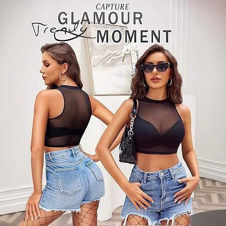 Nerise Sheer Mesh Camisole