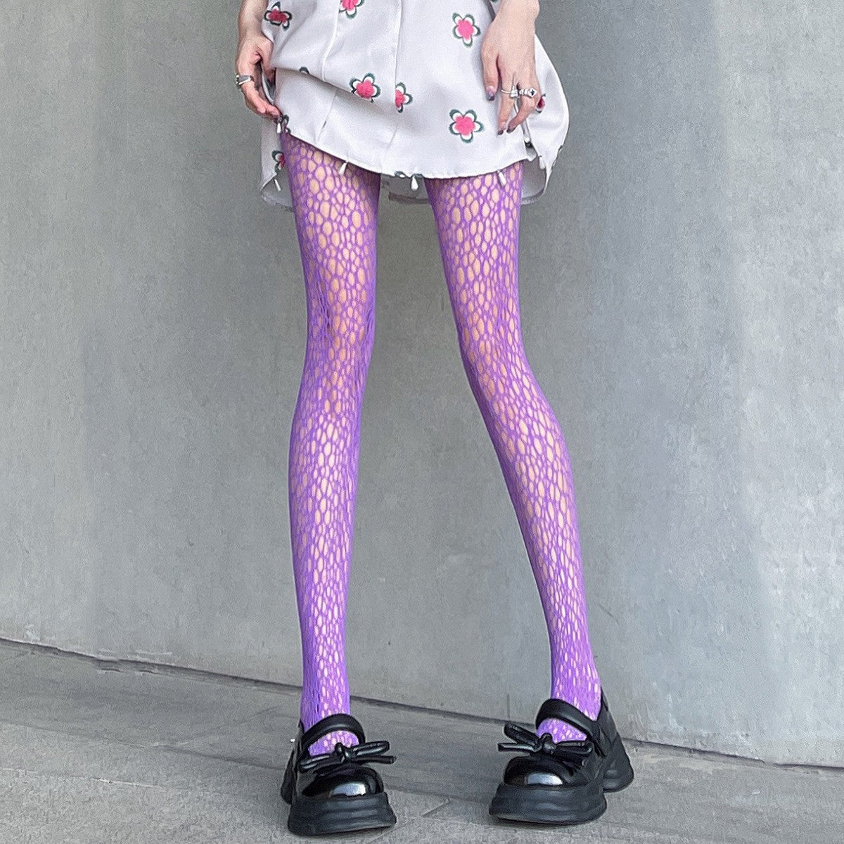 Seraphina Cobweb Mesh Stockings