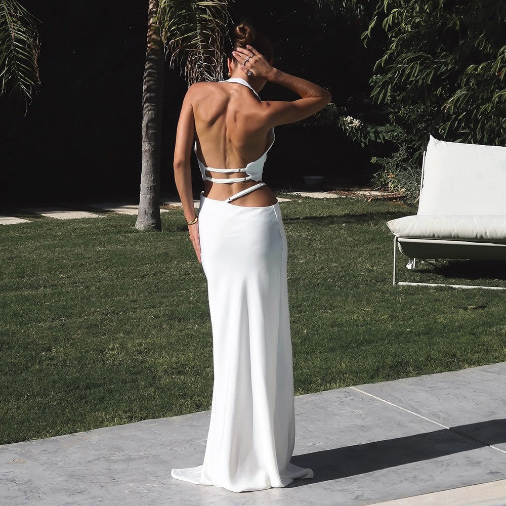 Zyra Backless Halter Vest